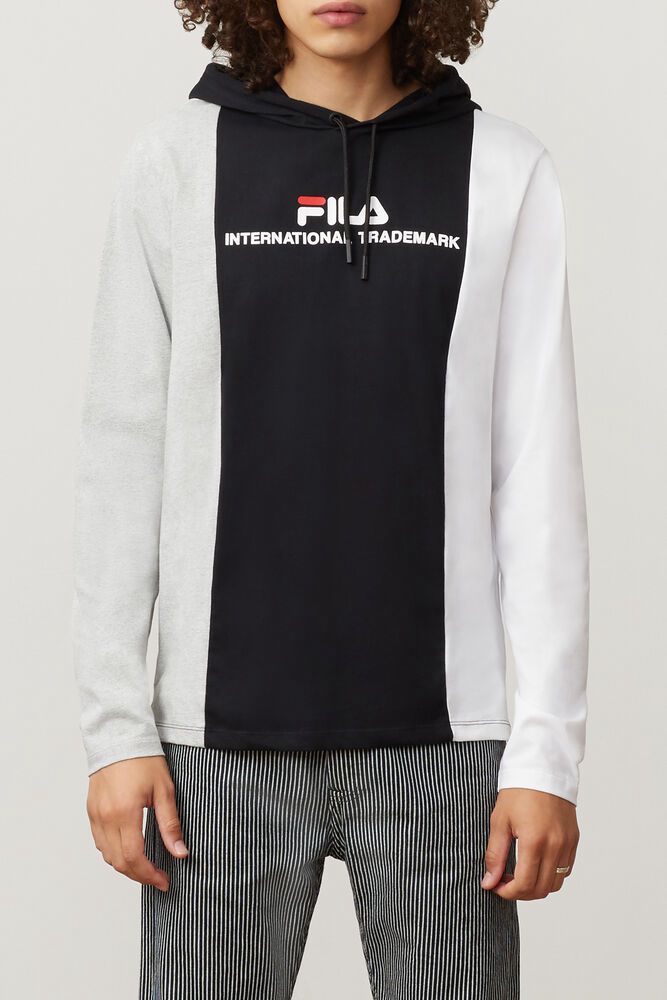 Fila Hettegenser Herre Svart Flavio Hooded Tee 406189-FEA